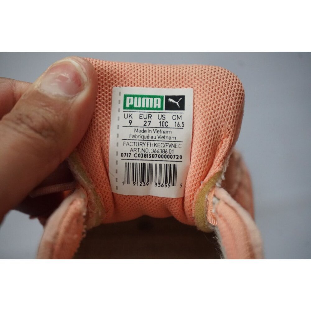 PUMA Unisex-Baby Basket Classic Hook and Loop Sneaker - Size 10C - Picture 7 of 11